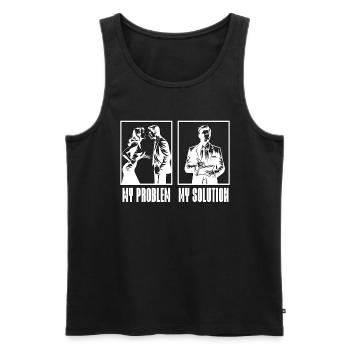 Events Coordinator My Problem My Pictogram Dad Mom - Männer Premium Bio Tank Top - Schwarz - Vorne - AI Model Male 178 light (178cm)