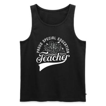 Health Educator Proud Special Education Instructor - Men's Premium Organic Tank Top - black - Front - Michal (187cm)