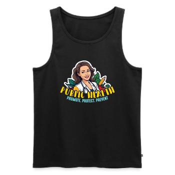Health Educator Public Health Promote Counselor - Männer Premium Bio Tank Top - Schwarz - Vorne - Michal (187cm)