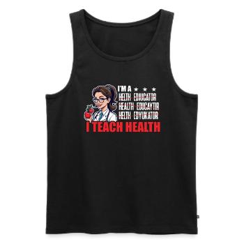 Health Educator I'm A I Teach Health Counselor - Männer Premium Bio Tank Top - Schwarz - Vorne - Michal (187cm)