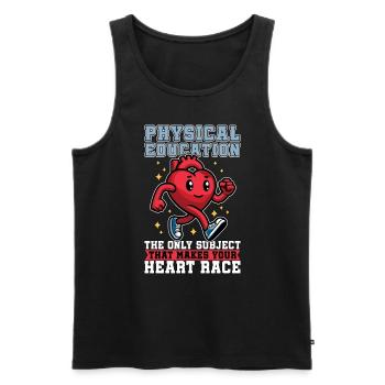 P.E Instructor Physical Education Personal Trainer - Männer Premium Bio Tank Top - Schwarz - Vorne - Michal (187cm)