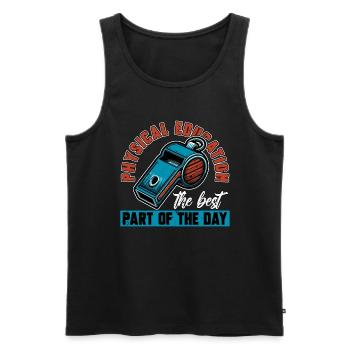 P.E Instructor Physical Education The Best Teacher - Men's Premium Organic Tank Top - black - Front - Michal (187cm)