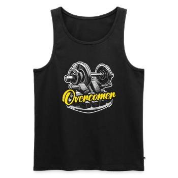 Health Coach Overcomer Gym Teacher Health Coaches - Männer Premium Bio Tank Top - Schwarz - Vorne - Michal (187cm)