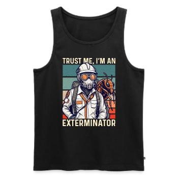 Pest Control Trust Me I'm Pest Control Worker - Men's Premium Organic Tank Top - black - Front - AI Model Male 178 light (178cm)