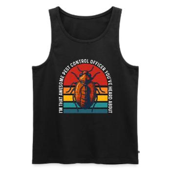 Pest Control I'm That Awesome Pest Spraying Bugs - Men's Premium Organic Tank Top - black - Front - AI Model Male 178 light (178cm)
