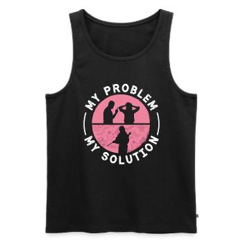 Pest Control Officer My Problem My Pictogram Mom - Men's Premium Organic Tank Top - black - Front - Michal (187cm)