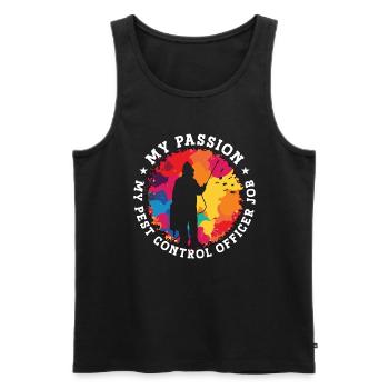 Pest Control My Passion My Pest Insect Solutions - Men's Premium Organic Tank Top - black - Front - AI Model Male 178 light (178cm)
