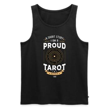 Tarot Reader A Short Story I Am A Fortune Telling - Männer Premium Bio Tank Top - Schwarz - Vorne - AI Model Male 178 light (178cm)
