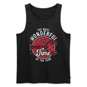 Crawfish Boil The Most Wonderful Time Boil Master - Männer Premium Bio Tank Top - Schwarz - Vorne - Michal (187cm)