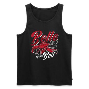 Crawfish Boil Belle Of The Boil Cajun Crawfish - Men's Premium Organic Tank Top - black - Front - AI Model Male 178 light (178cm)