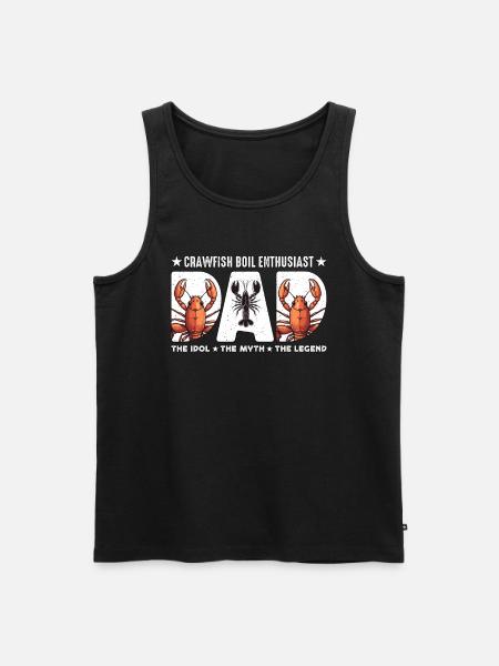 Entuzjasta gotowania raków Tata The Idol Marby morskie - Ekologiczny tank top męski Premium - czarny