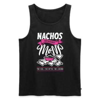 Nachos Enthusiast Mom The Idol Enchiladas Lover - Männer Premium Bio Tank Top - Schwarz - Vorne - Michal (187cm)