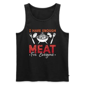 Brisket Barbeque I Have Enough Meat Spare Ribs - Men's Premium Organic Tank Top - black - Front - Michal (187cm)
