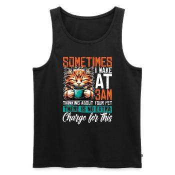 Veterinary Medicine Sometimes I Wake Vet Clinic - Men's Premium Organic Tank Top - black - Front - Michal (187cm)