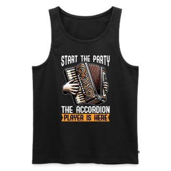 Accordion Start The Party The Accordion Music - Männer Premium Bio Tank Top - Schwarz - Vorne - Michal (187cm)