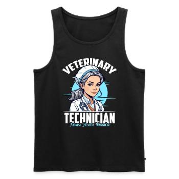 Veterinary Technician Animal Health Veterinarian - Männer Premium Bio Tank Top - Schwarz - Vorne - AI Model Male 178 light (178cm)