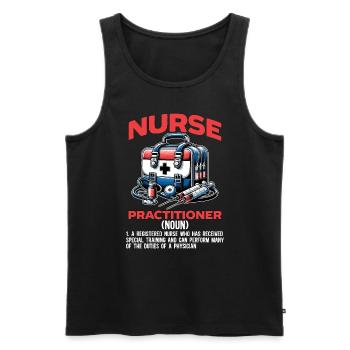 Nurse Practitioner A Registered Nurse Healthcare - Männer Premium Bio Tank Top - Schwarz - Vorne - AI Model Male 178 light (178cm)