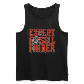 Fossil Hunter Expert Fossil Finder Paleontologist - Männer Premium Bio Tank Top - Schwarz - Vorne - AI Model Male 178 light (178cm)
