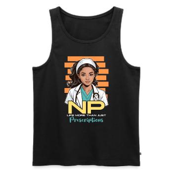 Nurse Practitioner NP Life More Nursing Assistant - Männer Premium Bio Tank Top - Schwarz - Vorne - Michal (187cm)