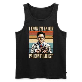 Paleontology I Know I'm An Odd Fossil Collector - Männer Premium Bio Tank Top - Schwarz - Vorne - Michal (187cm)