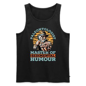 Paleontologist Master Of Fossil Hunting Geologist - Männer Premium Bio Tank Top - Schwarz - Vorne - Michal (187cm)