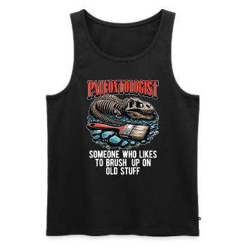 Paleontologist Someone Who Likes Fossil Hunting - Männer Premium Bio Tank Top - Schwarz - Vorne - Michal (187cm)