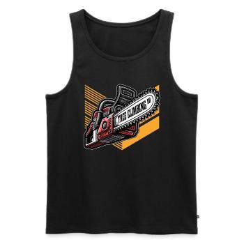 Tree Surgeon Tree Climbing Arborist Woodworker - Männer Premium Bio Tank Top - Schwarz - Vorne - AI Model Male 178 light (178cm)