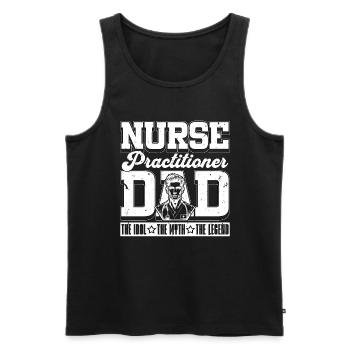 Nurse Practitioner Dad The Idol The Myth Medical - Männer Premium Bio Tank Top - Schwarz - Vorne - AI Model Male 178 light (178cm)