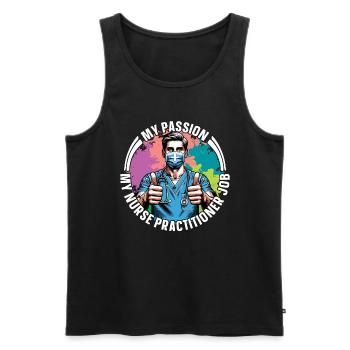 Nurse Practitioner My Passion My Nurse Healthcare - Männer Premium Bio Tank Top - Schwarz - Vorne - AI Model Male 178 light (178cm)