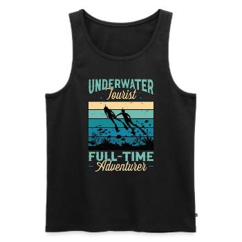 Snorkeling Underwater Tourist Full-Time Swimmer - Männer Premium Bio Tank Top - Schwarz - Vorne - Michal (187cm)