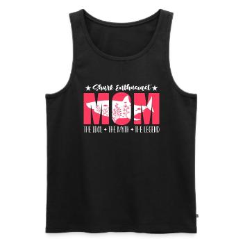 Shark Enthusiast Mom The Idol The Oceanologist - Men's Premium Organic Tank Top - black - Front - Michal (187cm)