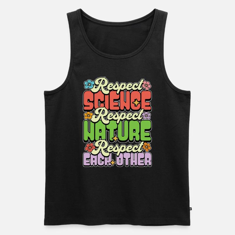 Environmental Scientist Respect Science Biologist - Männer Premium Bio Tank Top - Schwarz