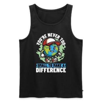Environmental Scientist You're Never Too Scientist - Men's Premium Organic Tank Top - black - Front - AI Model Male 178 light (178cm)