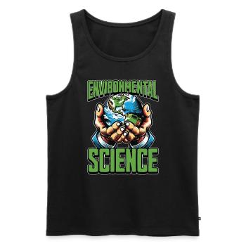 Environmental Science Agriculturist Climate Change - Men's Premium Organic Tank Top - black - Front - AI Model Male 178 light (178cm)
