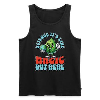 Environmental Science It's Like Magic Biologist - Men's Premium Organic Tank Top - black - Front - AI Model Male 178 light (178cm)