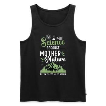 Environmental Science Because Mother Agriculturist - Men's Premium Organic Tank Top - black - Front - AI Model Male 178 light (178cm)