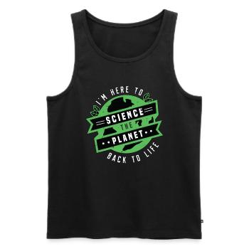 Environmental Scientist I'm Here Environmentalist - Men's Premium Organic Tank Top - black - Front - AI Model Male 178 light (178cm)