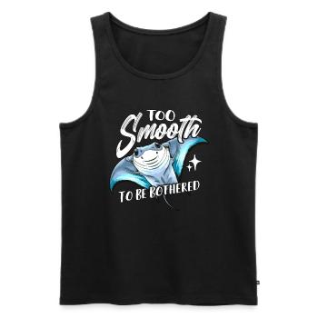 Manta Rays Too Smooth To Be Bothered Marine Life - Männer Premium Bio Tank Top - Schwarz - Vorne - Michal (187cm)