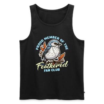 Bird Enthusiast Proud Member Of The Nature Lover - Men's Premium Organic Tank Top - black - Front - Michal (187cm)