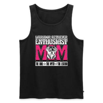 Labrador Retriever Enthusiast Mom The Animal Lover - Men's Premium Organic Tank Top - black - Front - Michal (187cm)