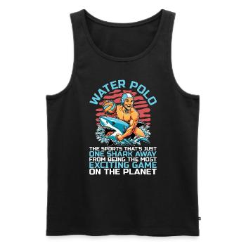 Water Polo The Sports That's Just One Water Sports - Men's Premium Organic Tank Top - black - Front - Michal (187cm)