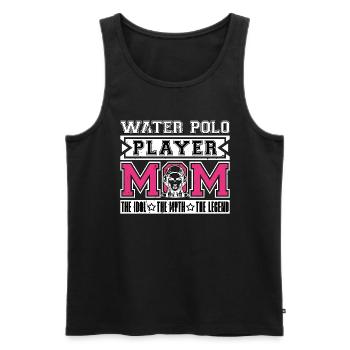 Water Polo Player Mom The Idol Loves Swimming - Men's Premium Organic Tank Top - black - Front - Michal (187cm)