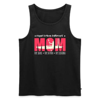 Passionnée de pêche en kayak Maman The Idol Sports nautiques - Débardeur bio Premium Homme - noir - Devant - Michal (187cm)