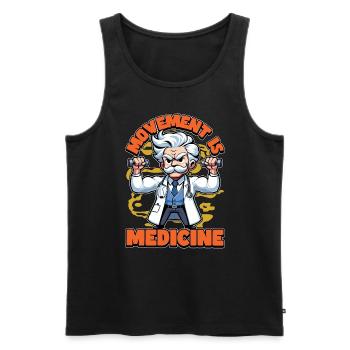 Physical Therapist Movement Is Healthcare Worker - Männer Premium Bio Tank Top - Schwarz - Vorne - AI Model Male 178 light (178cm)