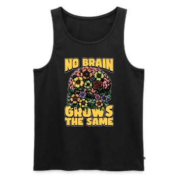 Neurosurgeon No Brain Grows The Same Neurologist - Men's Premium Organic Tank Top - black - Front - Michal (187cm)