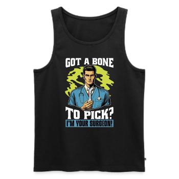 Orthopedic Surgeon Got A Bone To Pick Orthopedist - Männer Premium Bio Tank Top - Schwarz - Vorne - Michal (187cm)