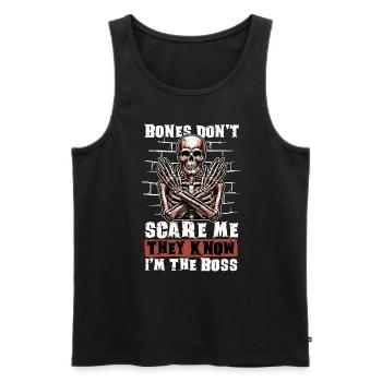 Orthopedic Surgeon Bones Don't Scare Me Medicine - Männer Premium Bio Tank Top - Schwarz - Vorne - Michal (187cm)