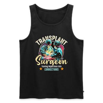 Transplant Surgeon Turning Surgical Tech Physician - Men's Premium Organic Tank Top - black - Front - Michal (187cm)