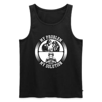 Transplant Surgery My Problem My Pictogram Mom Dad - Men's Premium Organic Tank Top - black - Front - Michal (187cm)