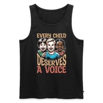Speech Therapy Every Child Deserves A Pathologist - Männer Premium Bio Tank Top - Schwarz - Vorne - AI Model Male 178 light (178cm)